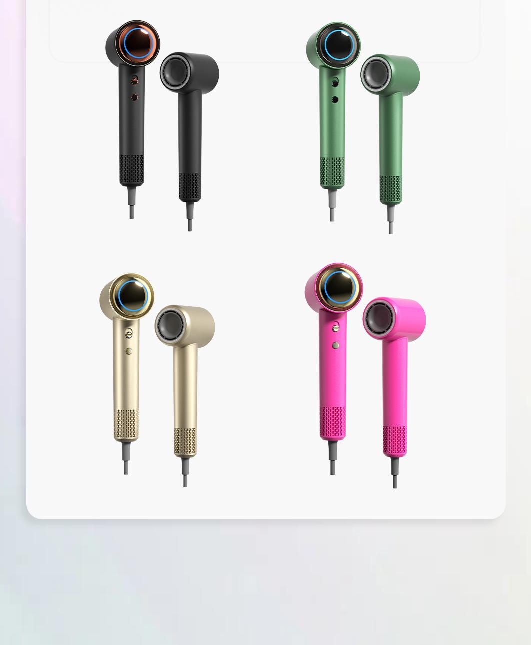 【Spring Glow Up】Tideway H11 High-Speed Hair Dryer, Intelligent Temperature Control w/ Hair & Scalp Care Plasma Ionic Technology & Self Cleaning Blower, No Static Electricity & Frizz, Perfect Present for Men Women Friend Family Gift