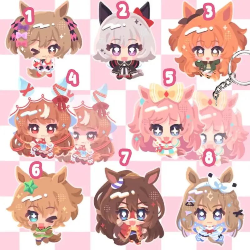 Uma Musume Horse Girls Still in Love Taiki Shuttle El Condor Pasa | acrylic keychain