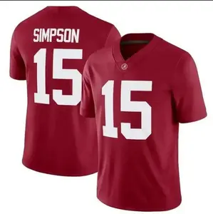SIM-PSON #15 Football Jersey – Red & White Retro Game Day Shirt, 2025 Sports Fan Gift & Streetwear Apparel - TikTok Shop _ Holiday Sales TikTok Shop