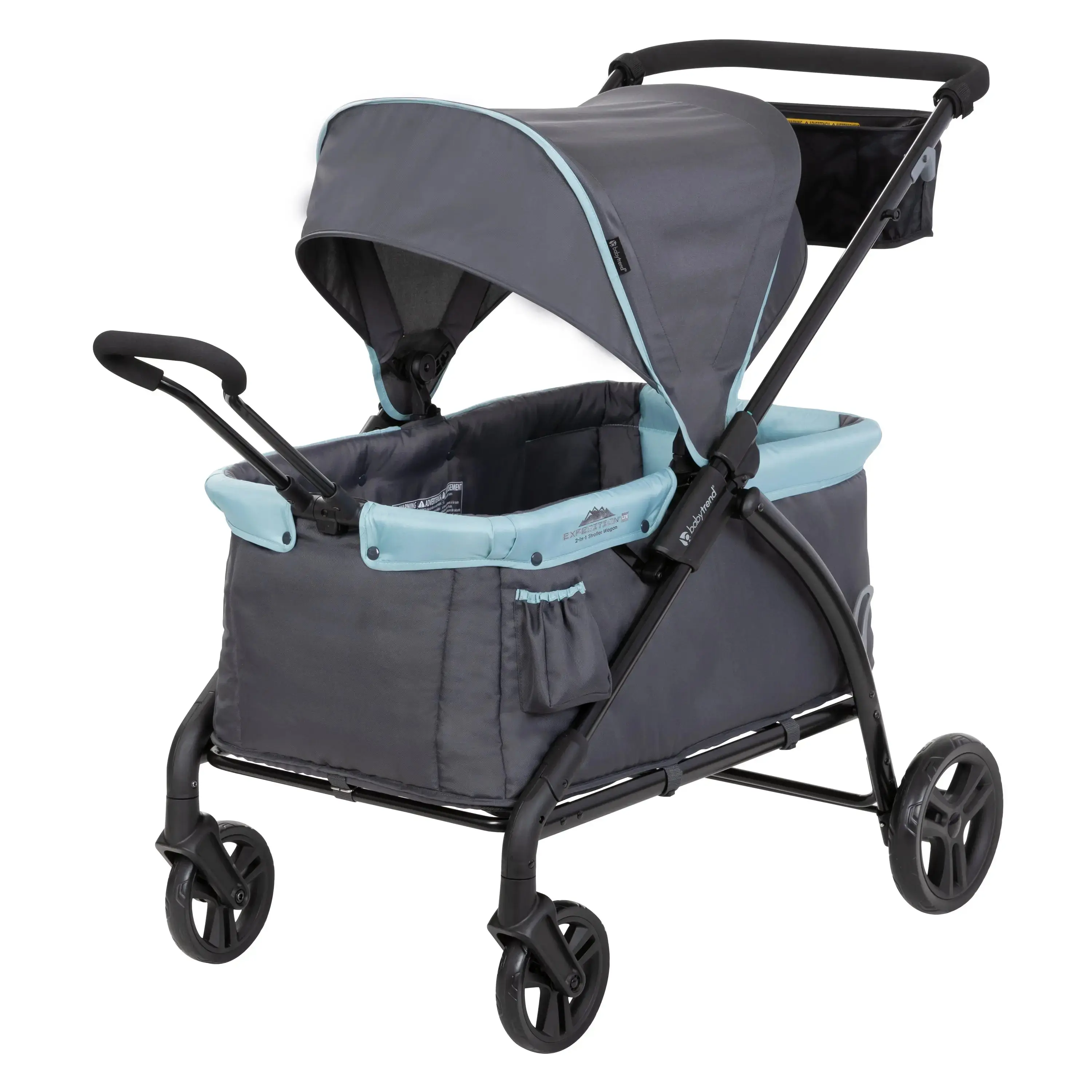 Baby Trend® Expedition® LTE 2-in-1 Compact Collapsible Stroller Wagon w/ Extra Large Ratcheting Canopy