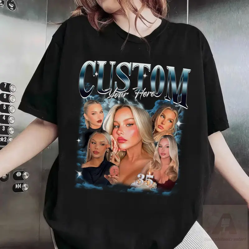Custom Girlfriend Shirt Boyfriend Comfort Colors Shirt Personalized Face Shirt for Men Women, Custom Photo Bootleg Tee, Bachelorette Surprise Party Trip, Funny Couple Birthday Gift, Custom Image Vintage Graphic Tee, Group Matching Shirts Family Travel