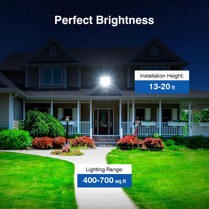 2Pack Solar Street Lights Outdoor Waterproof,50000LM Wide Angle Solar Flood Light, LED Parking Light with Motion Sensor and Remote Control, Suitable for Street, Parking lot