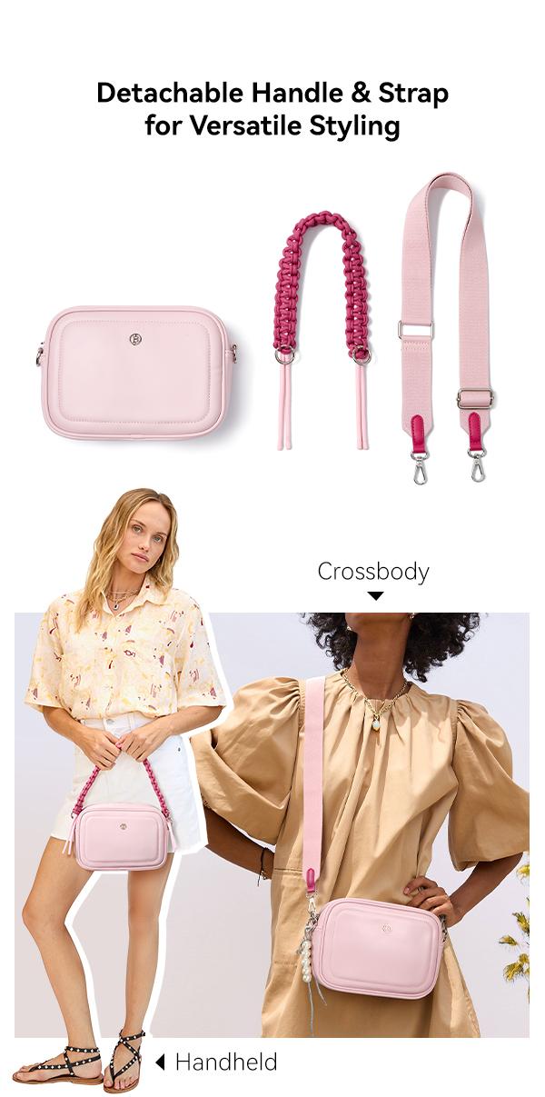 BOSTANTEN Crossbody Bags for Women Vegan Leather Designer Shoulder Purses Trendy Small Handbags with Paracord Strap