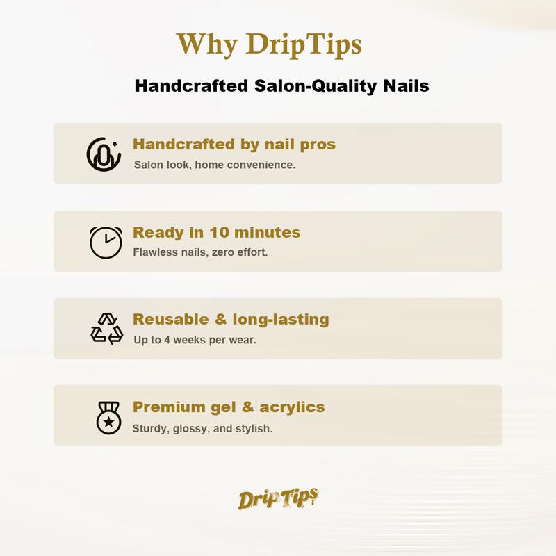 DripTips｜NEBULA SATIN 10PCS Handmade Press On Nails Reusable/Long-Lasting/Salon-Grade