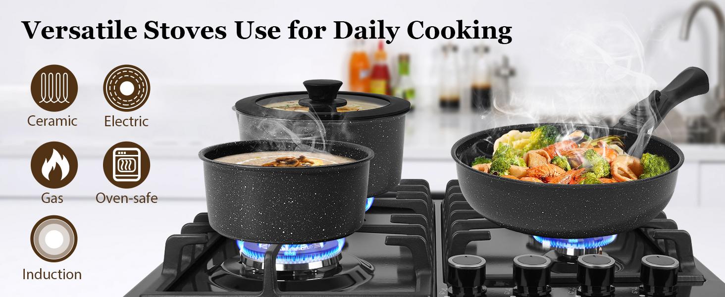 SODAY 15pcs Pots and Pans Set Non Stick, Cookware Sets with Detachable Handle, Nonstick RV Kitchen Cooking Set Removable Handles, Oven Safe,Stackable, Frying, Kitchenware,stock up on specials, gifts Spring Glow Up SODAY 15pcs Pots and Pans Set Non Stick, Cookware Sets with Detachable Handle, Nonstick RV Kitchen Cooking Set Removable Handles, Oven Safe,Stackable, Frying, Kitchenware,stock up on specials, gifts Spring Glow Up