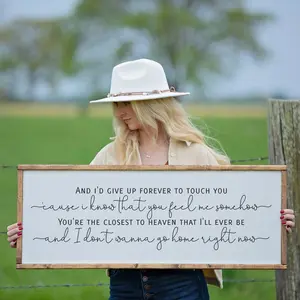 Iris Lyrics Print - Unframed, I'd Give Up Forever to Touch You, Master Bedroom Art, Goo Goo Dolls Lyrics, Farmhouse Bedroom,  Wedding Gift