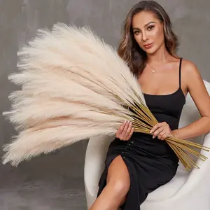 Faux Pampas Grass Bouquet - 47" Tall