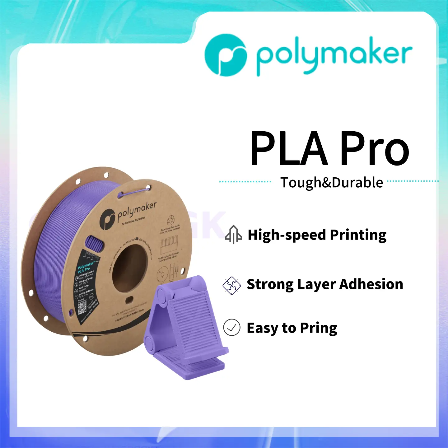 Polymaker PLA Pro High-Quality 3D Printing Filament for Print Projects (Computers & Office 3D Printing Supplies)