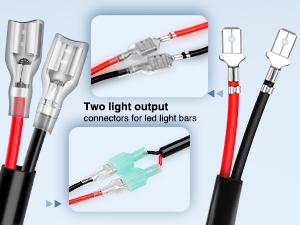 Nilight 2PCS 16 AWG 10 Feet Wiring Harness Extension Kit for LED Work Light Bar Led Pods Off Road Lights Driving Fog Light Boat Lighting
