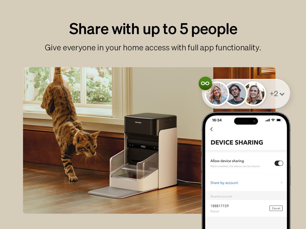 PETLIBRO RFID Automatic Cat Feeder,5G Wi-Fi pet feeder with 3L capacity, app control, and collar tag sensor for 1-10 programmable meals PETLIBRO RFID Automatic Cat Feeder,5G Wi-Fi pet feeder with 3L capacity, app control, and collar tag sensor for 1-10 programmable meals