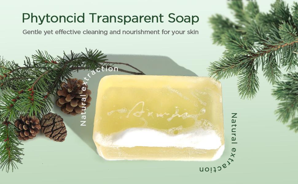 Phytoncid Transparent Soap For Sensitive Dry And Normal Skin. Body Care Body Wash Cleansing Gentle facial Cleanser