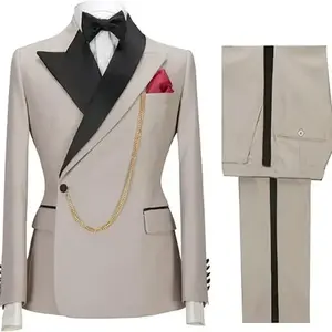 slim suit Men's Business Casual Slim Suit 2-piece Tuxedo Suit Party Wedding Dress