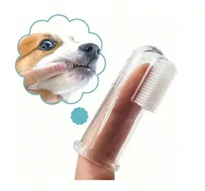 Pet Dog Cat Finger Toothbrush For Small Animals Effective Breath Cleaning Gum Health Portable Daily