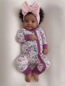 2-Way Zip Romper, Blissful Blossoms