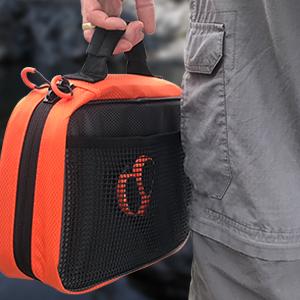 KastKing Bait Boss Lure Bag Utility Binder Tackle Bag - Soft Fishing Gear Bag, Self-Healing Zippers & Padded Handle Design