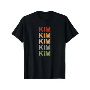 Men's Bold Kim Names & Iconic Kim Print T-Shirt - Multicolor Gamer Tee with Kim Possible, Casual Round Neck Short Sleeve for Gaming Conventions & Casual Attire, Machine Washable Fit