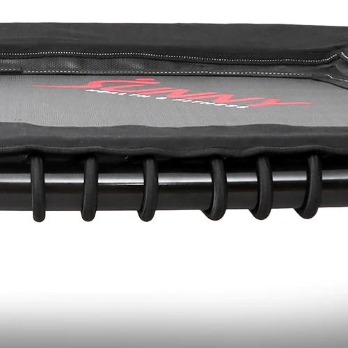 Sunny Health & Fitness Fitness Trampoline, Home Gym Workout Fitness, 36" or 40" Square Mini Rebounder, Adjustable Elastic, Quiet Indoor/Outdoor, Easy Assembly, 285 lbs Capacity