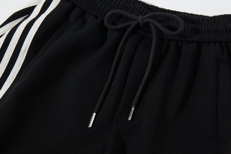 Flooo Loose Wide Leg Striped Track Pants Women's Casual Streetwear Joggers with Elastic Waistband & Side Pockets for Workout Clothes Flooo Loose Wide Leg Striped Track Pants Women's Casual Streetwear Joggers with Elastic Waistband & Side Pockets for Workout Clothes