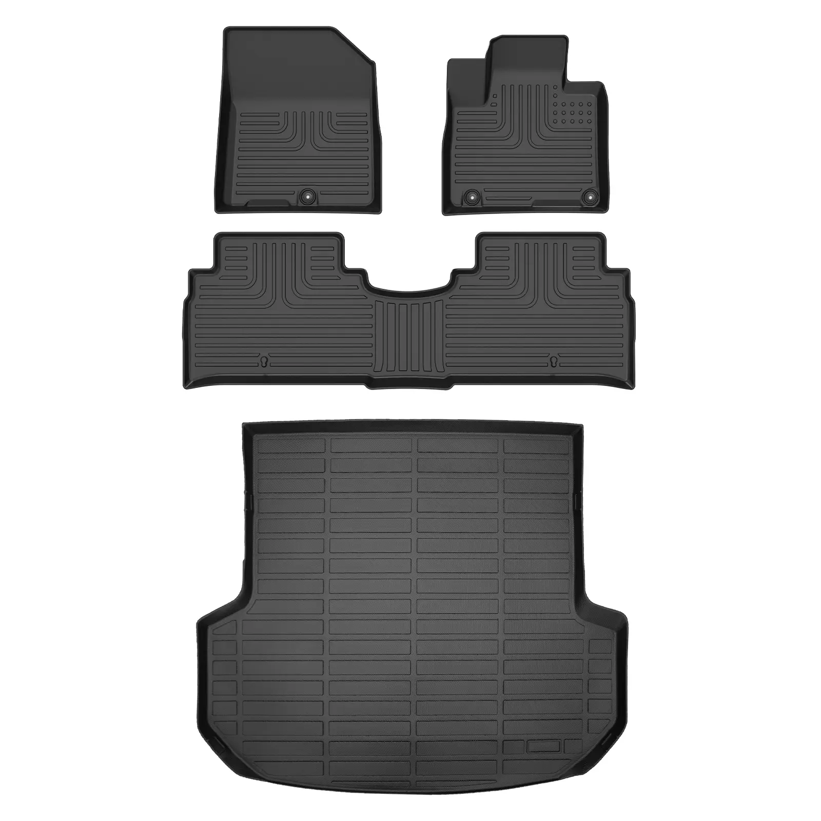 COLANAT for Kia Sorento 2016-2020 Floor Mats & Cargo Liner Set (5-Seater Only), 3D Custom Fit All-Weather Car Liners, High-Wall Waterproof, Eco-Friendly Odorless, Non-Slip, Scratch-Resistant, Flexible & Durable, Easy Clean