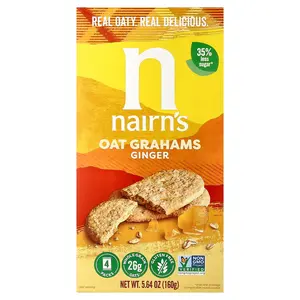 Nairn's Oat Grahams, Ginger, 4 Packs, 5.64 oz (160 g)