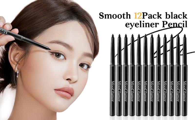 12pcs Luxury Eyeliner Pencil Set Long Lasting Makeup Super Waterproof Smudge Proof Freckle Pens Significantly Colored Quick Drying Formula Not Easy To Fade Cosmetic 12pcs Luxury Eyeliner Pencil Set Long Lasting Makeup Super Waterproof Smudge Proof Freckle Pens Significantly Colored Quick Drying Formula Not Easy To Fade Cosmetic