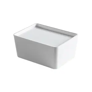 White Stackable Storage Bins