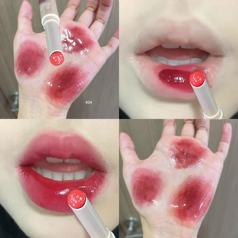 6pcs Solid Glossy Tinted Lip Balm Stick - Hydrating Moisturizing Formula with Shiny Film Finish, Transfer-Resistant Long-Lasting Color, 2-in1 Lip Care & Gloss, Multiple Shades for All Seasons, Perfect Valentine’s Day Gift for Her！