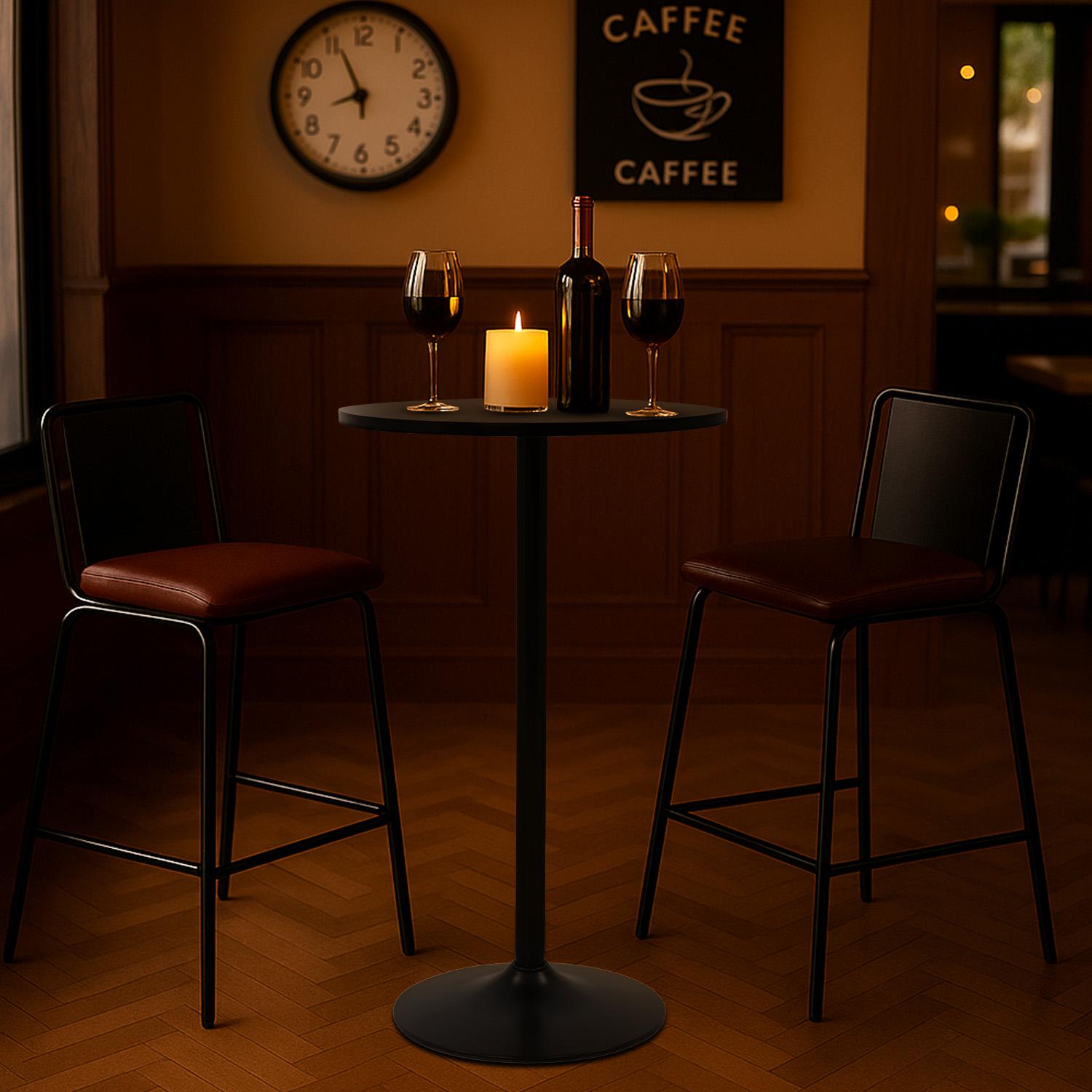 BestOffice Premium 40-Inch Height Pub Table Round Cocktail Bistro Bar Table Perfect for Home Kitchen Dining Breakfast Nook Small Space Entertaining Cafe Style Decor Outdoor Patio Furniture
