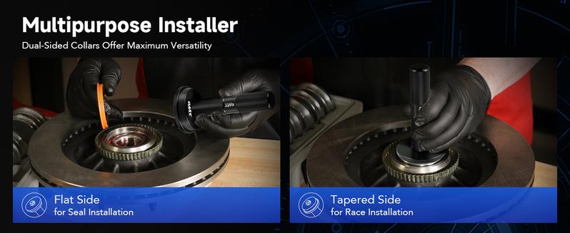 Orion Motor Tech Bearing Press Kit, 10pc Bearing Race and Seal Driver Set with Seal Driver and 9 Bearing Adapters, Seal Installer Bearing Driver Kit for Bearing Installation, 39.5-81mm Racing Parts,Car Repair Tool Kit