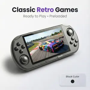 SF3000 Retro Gaming Console 64G, Handheld Video Games Console Preloaded 20000+ Retro Games 14+ Emulators, 4.5 Inch IPS HD Screen, 854*480 Resolution, 3000mAh Battery, 3D Dual Joystick (Grey)
