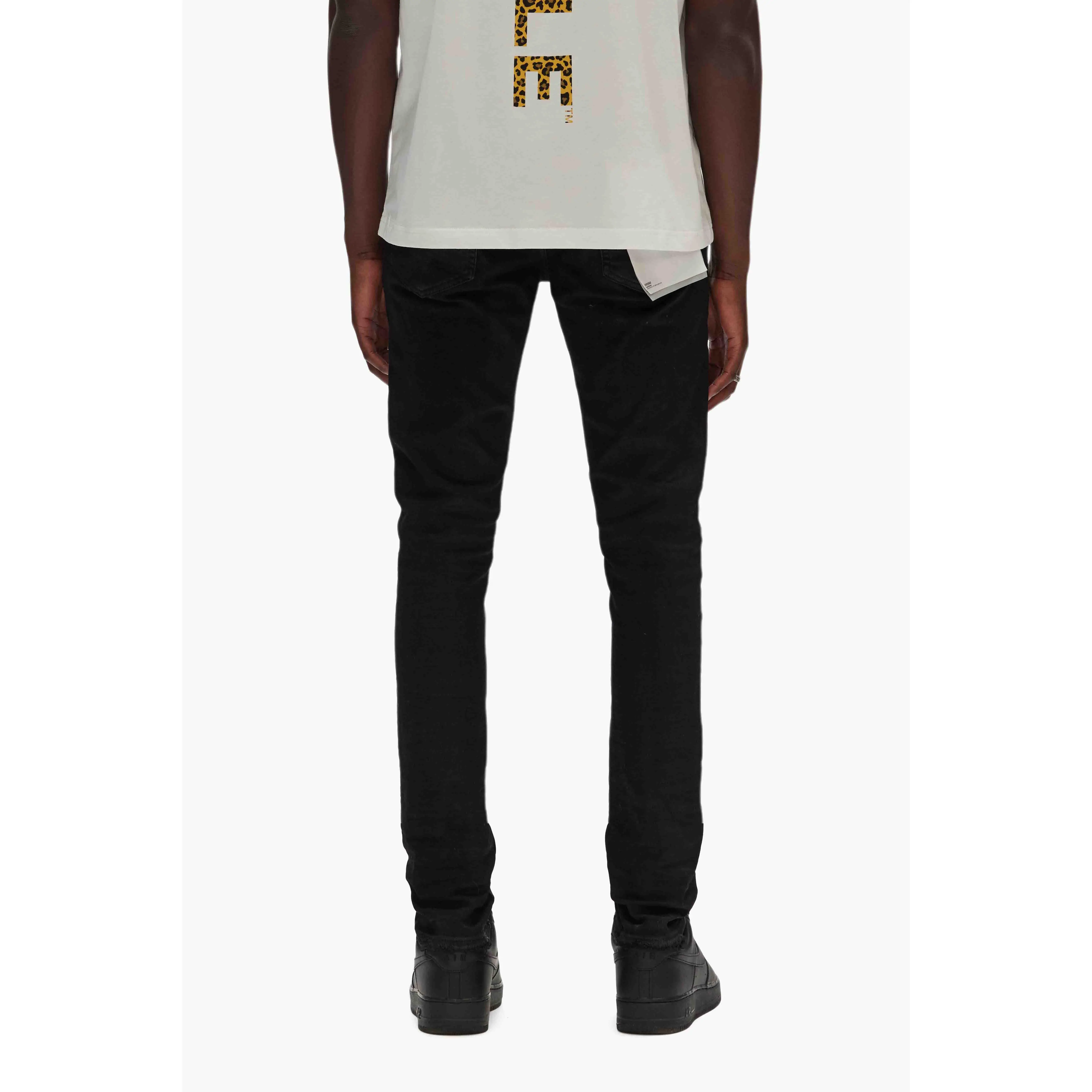 PURPLE BRAND P001 Black Resin 3/D Purple Brand Black Resin 3DDenim 