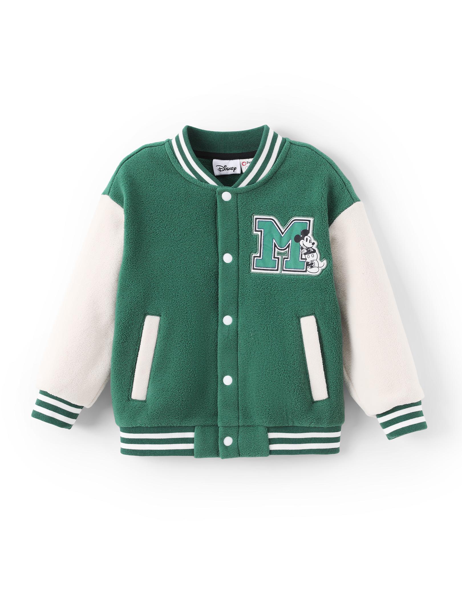 Disney Minnie Mouse Kids' Baseball Jacket - Cute Color - Block Design, Soft Fleece | Exclusive on TikTok Shop Perfect For Young Fans Ideal For Everyday Wear，SprIngGIowUp ,RefreshedLook