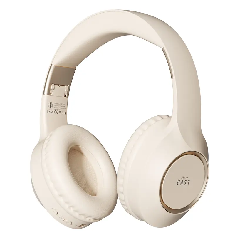 Premium Over-Ear Stereo Bass Headphones - Wireless Bluetooth Over Ear Headset, Hi-Res Audio, 40mm Diaphragm, Lightweight Comfortable, Motor-Enabled Sound Upgrade, Trendy Tech Gift for Adults Electronic Earbud