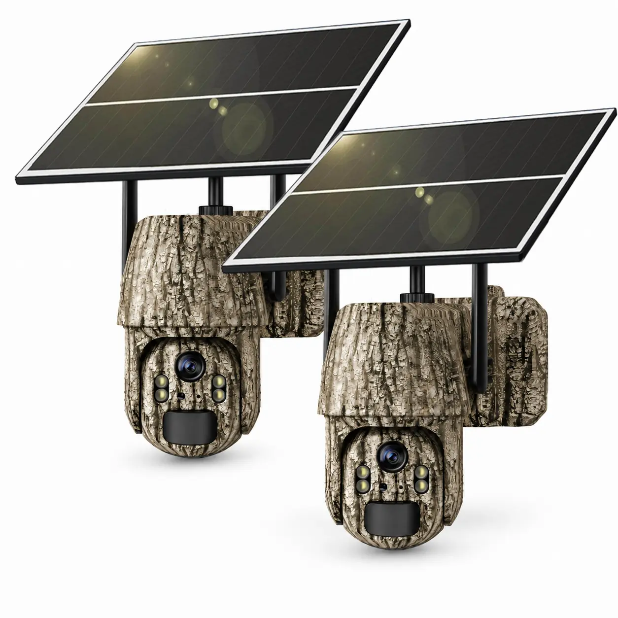 GMOX 4G LTE Cellular Solar Security Camera - Wireless Outdoor No-WiFi Camera with 4MP 2K HD, PIR Motion Detection, 2-Way Audio, Night Vision, Included SIM Card for Home & Farm Hunting Use