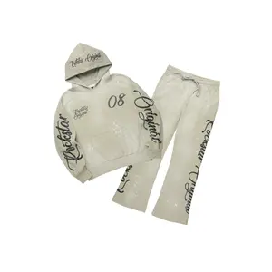 Hanif 2.0 Vintage Dark Oatmeal Hoodie/ Relaxed Pant Track Set Hanif 2.0 Vintage Dark Oatmeal Hoodie/ Relaxed Pant Track Set