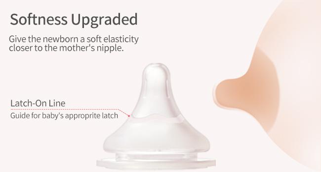 Pigeon Baby Bottle Newborn Feeding Gift Set, Anti-Colic, Wide Neck Bottle with Latch-On Line Nipple (4 PP Feeding Bottles with Nipples+ 4 Nipples + 1 Baby Bottle Brush)