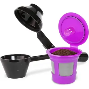 Single Serve Value Pack 1-Stream Reusable Filter Cup/EZ Scoop Perfect Pod Single Serve Pack Reusable Coffee Filter Cup & EZ-Scoop for K-CUP Brewers