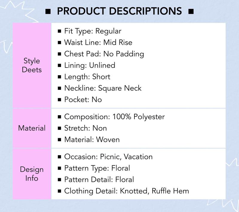 Cider Women's Lightweight Floral A-Line Dress with Adjustable Bust Tie-Front, Puff & Off-Shoulder Sleeves, Stretchy Back Design, Spring Summer Dresses for Women, Plus & Standard Sizes