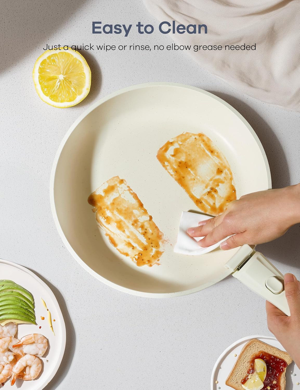 Ganiza 27pcs Nonstick Cookware Set Pots Non Toxic Cookware Sets Induct Pots And Pans with Removable Handles Cooking Set Oven/Dishwasher Safe Including Frying Pans Sauce Pans Beige Gifts Ganiza 27pcs Nonstick Cookware Set Pots Non Toxic Cookware Sets Induct Pots And Pans with Removable Handles Cooking Set Oven/Dishwasher Safe Including Frying Pans Sauce Pans Beige Gifts