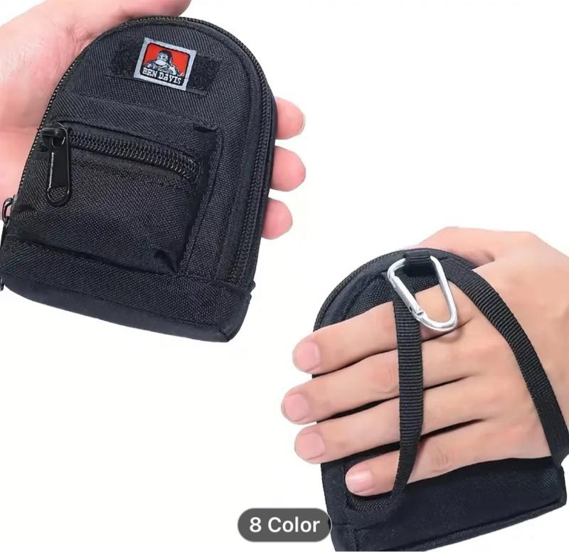 Ben Davis Mini Backpack for Men and Women, 8 Color Options, Handheld Clip, Key & Wallet Features, Ideal for Everyday Use