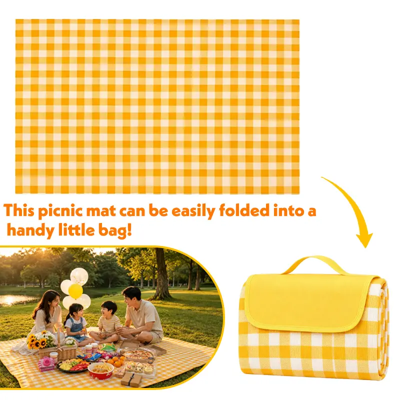 Picnic Blanket camping essentials Extra Large Sandproof Waterproof Camping Blanket Portable Travel Blanket Play Mat for Outdoor Indoor Family Women Men Kids Beach BBQ Park Grass Picnic Supplies