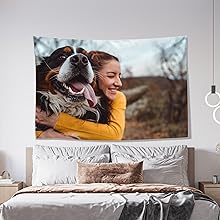 Custom Tapestry Upload Images Banners and Signs Customize For Bedroom 37 *29 inch Horizontal