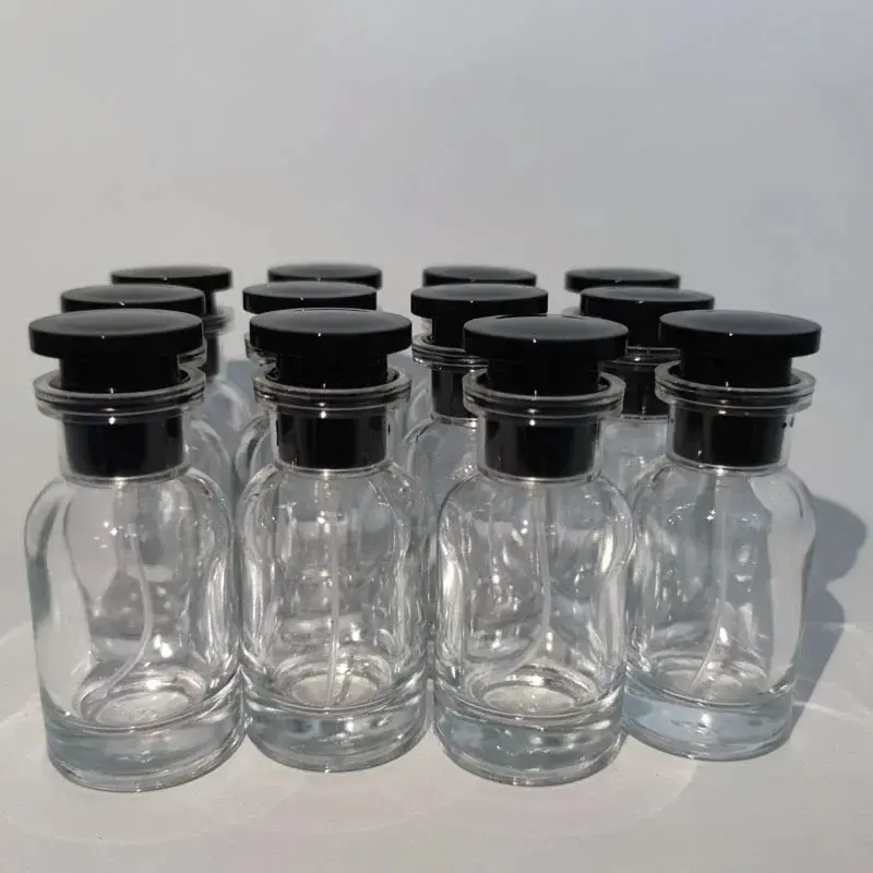 12-Piece Portable Travel Perfume Glass Bottle Set, Travel Bottles, 30ML Leak-Proof Refillable Spray Containers with Box and Vial Caps, Ideal for Samples and Gifting