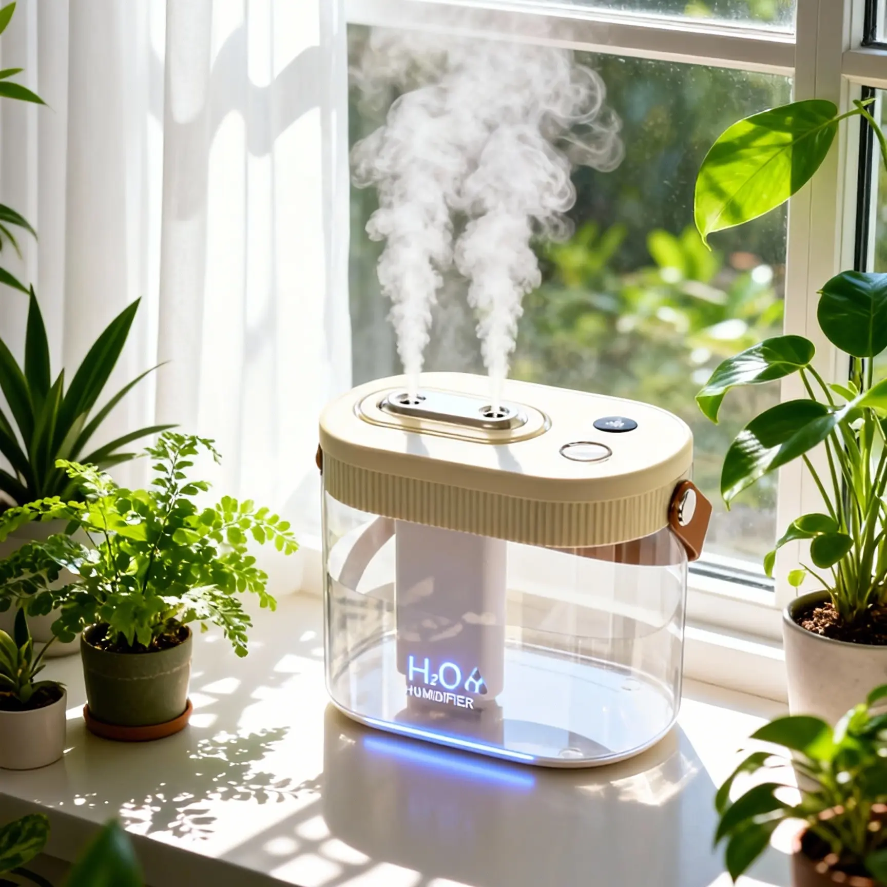 Rechargeable Portable Cool Mist Humidifier with Smart Display – 1.4L Large Tank | 3 Mist Modes + Auto Shut-Off + Easy Clean Design | Perfect for Bedroom, Office, Travel & Baby Care, Air Humidifier, Travel Humidifier for Hotel Room