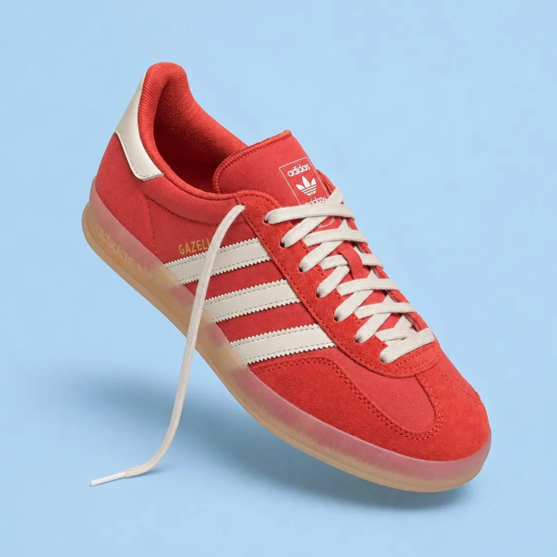 Adidas Gazelle Indoor Summer Red Coral Fashion Sneaker New