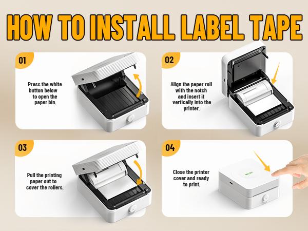 Genuine Thermal Printer Stickers for PM230 Photo Printer, 54mmx3.5m Mini Printer Paper for Photos, Note, 3 Rolls(No Printer)