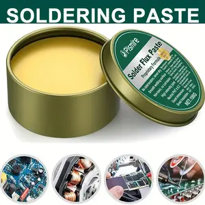 Pismire circuit board solder paste (3.5 oz/100 g), high bonding strength, residue-free soldering paste, suitable for repairing mobile phones and automotive PCBs, professional grade, neutral pH 7, rosin core without value markings.