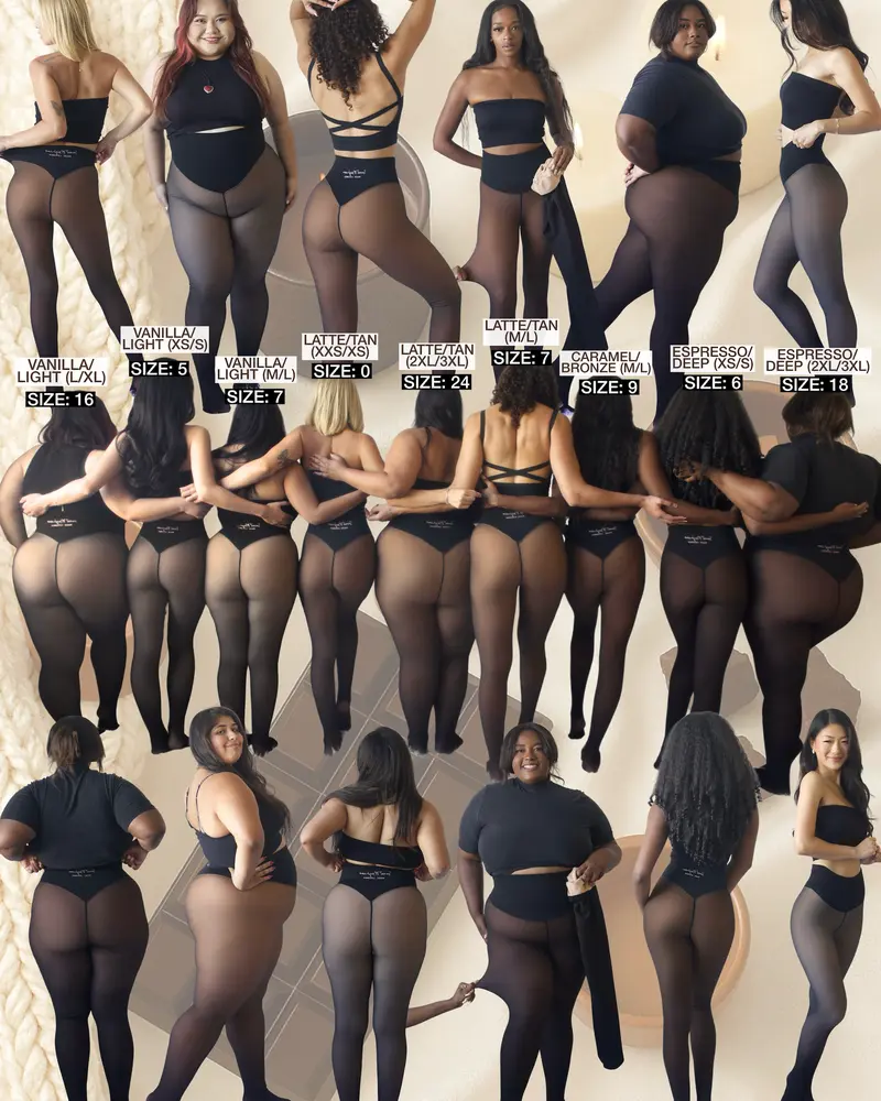Women's Official Magic Fleece Lined Tights - High Waist, Body Slimming Compression Band, Plus Size Chic Cute Women's Fashion Clothes, 1-Seam Option, Closed Foot, XXS-3XL, 4 Shades, Light-Brown Fur Fleece, Cold Wash, Viral Item