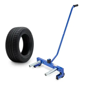 Heavy Duty Tire Dolly 500LB Capacity - Adjustable Wheel Moving Tool for Automotive Repair Shops & Garages, Commercial-Grade Car Tire Roller with Smooth Wheels