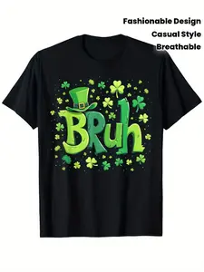 Cotton Bruh St Patricks Day Teens Boys Boys Girls Saint Patricks Day TShirt for Boys Fashion Trend Bottoming Shirt Breathable Casual Comfortable Top Streetwear Fashion Casual Summer Tee Crew Neck Short Sleeve TShirt Best Gift f...